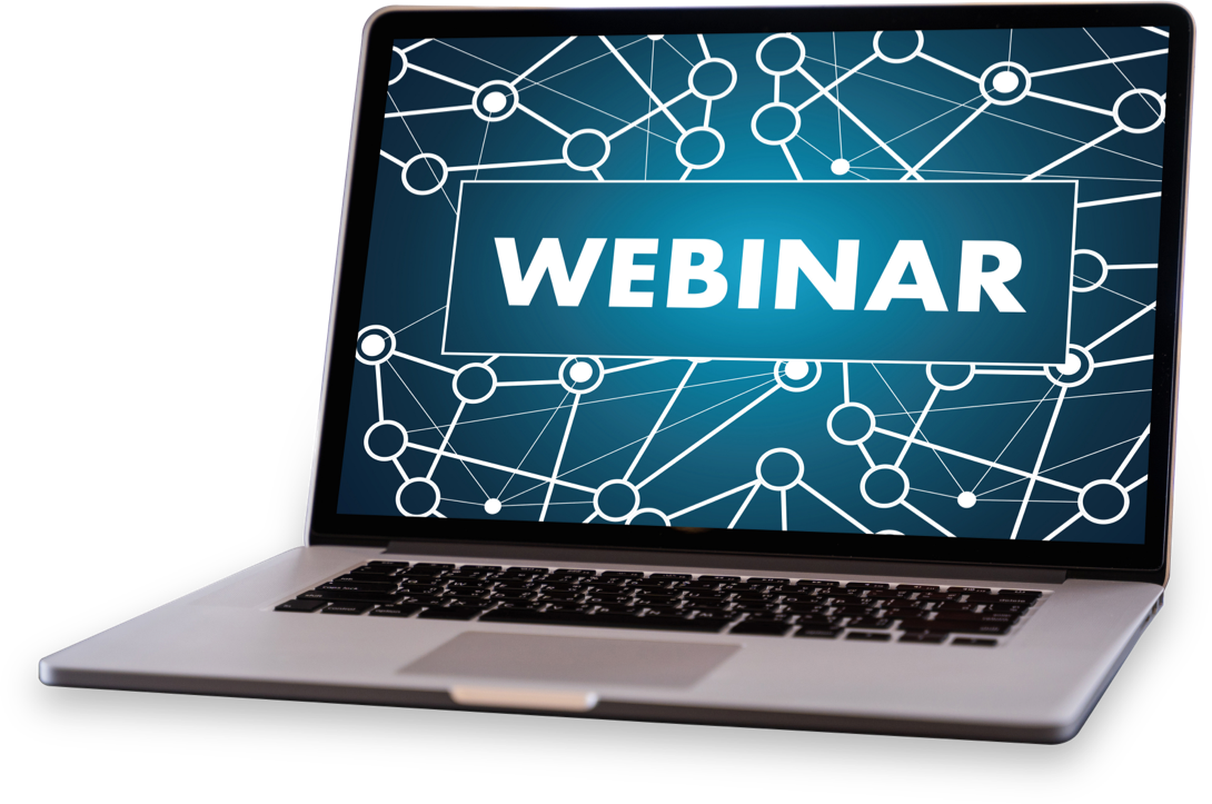 Banner laptop webinar screen